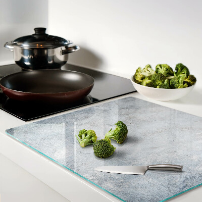Glass kitchen board Concrete effect with reflection
