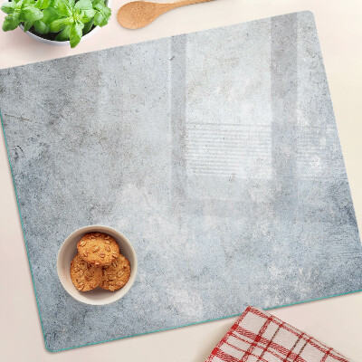 Glass kitchen board Concrete effect with reflection