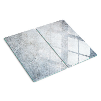 Glass kitchen board Concrete effect with reflection