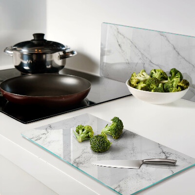 Glass chopping board Marble pattern