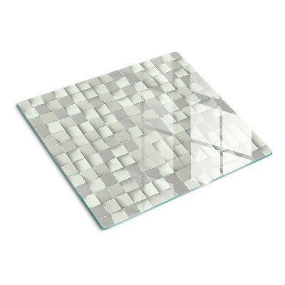 Glass chopping board Mosaic in shades of gray