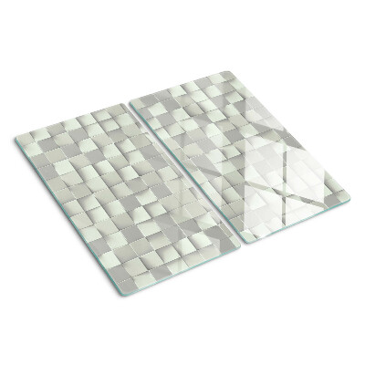 Glass chopping board Mosaic in shades of gray