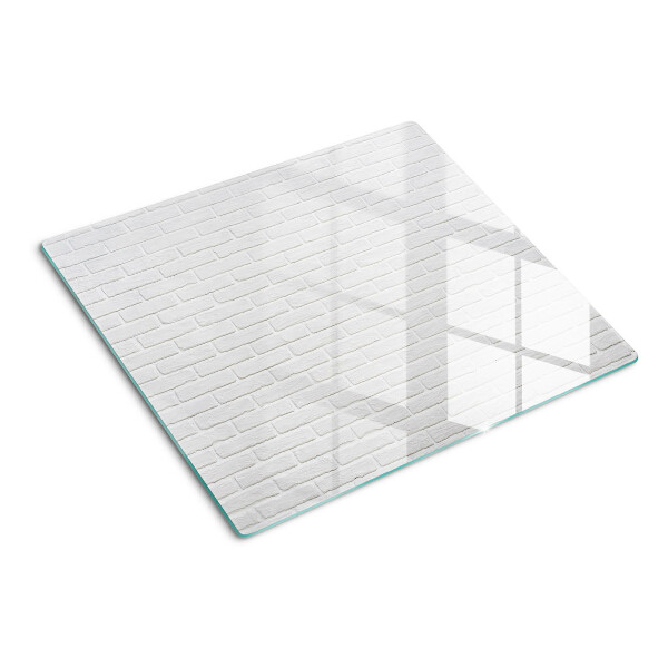 Glass kitchen board Brick wall