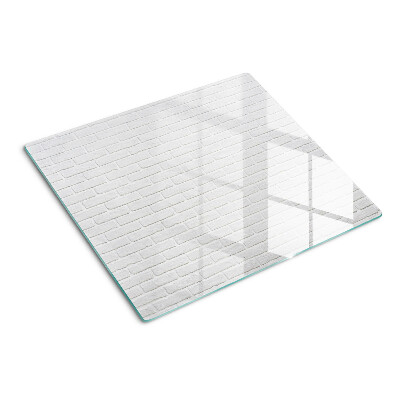 Glass kitchen board Brick wall