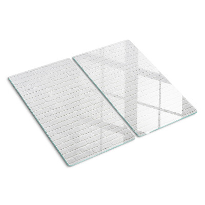 Glass kitchen board Brick wall