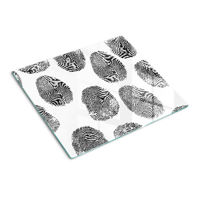 Glass kitchen board Fingerprints