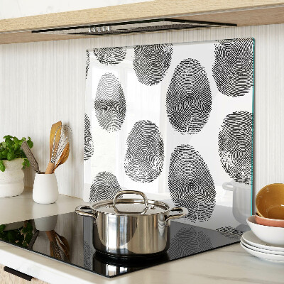 Glass kitchen board Fingerprints