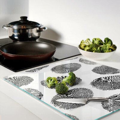 Glass kitchen board Fingerprints