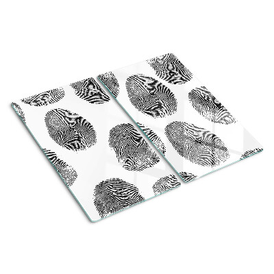Glass kitchen board Fingerprints
