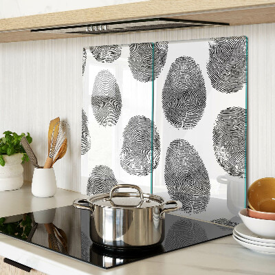 Glass kitchen board Fingerprints