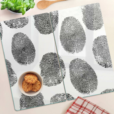 Glass kitchen board Fingerprints