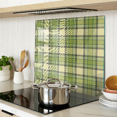 Glass chopping board Checkered motif