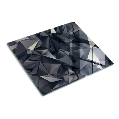Glass chopping board Geometry in shades of gray