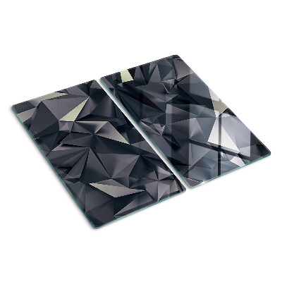 Glass chopping board Geometry in shades of gray