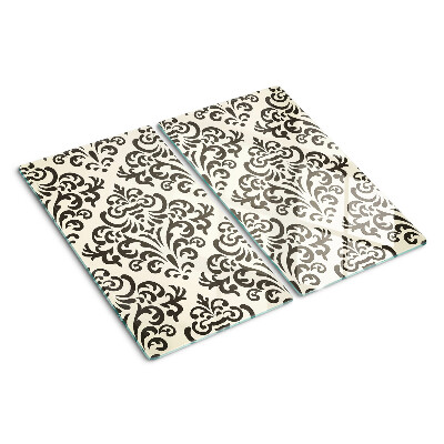 Glass chopping board Baroque style plant pattern