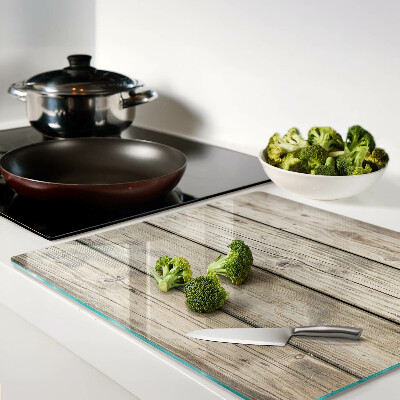 Glass kitchen board Rustic style wooden board
