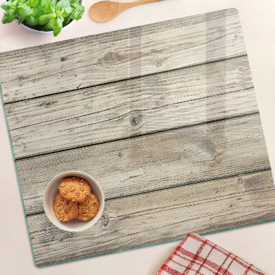 Glass kitchen board Rustic style wooden board