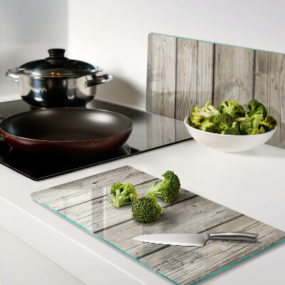 Glass kitchen board Rustic style wooden board