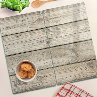 Glass kitchen board Rustic style wooden board