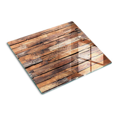 Glass chopping board Rustic style wooden board