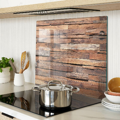 Glass chopping board Rustic style wooden board