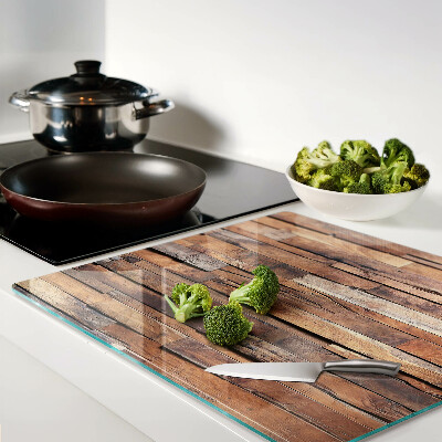 Glass chopping board Rustic style wooden board