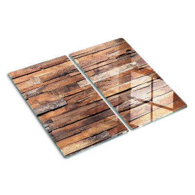 Glass chopping board Rustic style wooden board