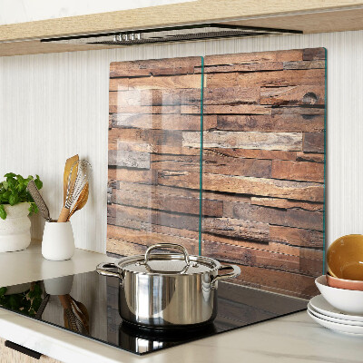Glass chopping board Rustic style wooden board