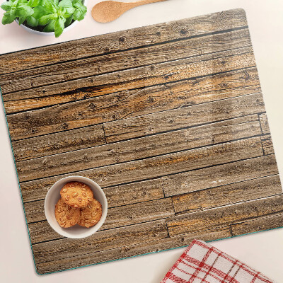 Glass kitchen board Wooden board with window