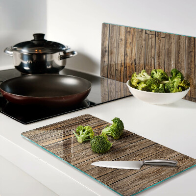 Glass kitchen board Wooden board with window