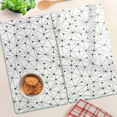 Glass chopping board Grid geometry