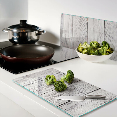 Glass chopping board Rustic style wooden board
