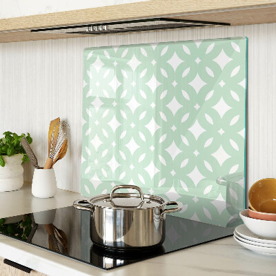 Glass chopping board Geometric patterns in pastel colors