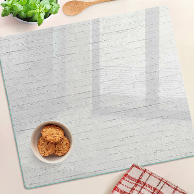 Glass kitchen board White floorboards