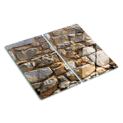 Glass chopping board Stone wall