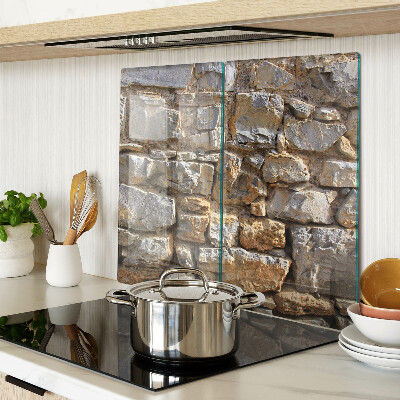 Glass chopping board Stone wall