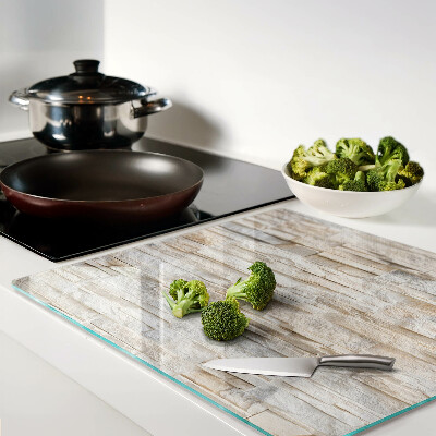 Glass kitchen board Natural stone in shades of beige