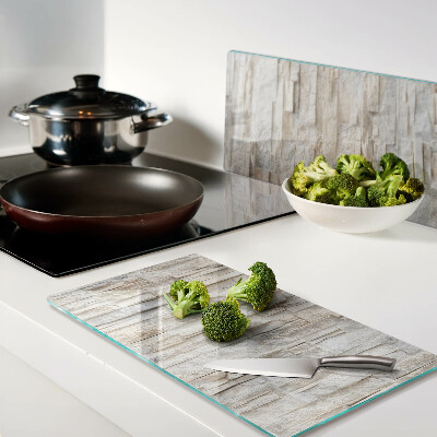 Glass kitchen board Natural stone in shades of beige