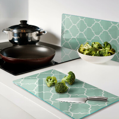 Glass kitchen board Moroccan pattern