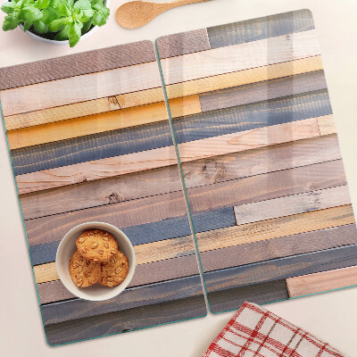 Glass chopping board Wood-tone boards