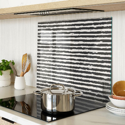 Glass kitchen board Graffiti style stripes