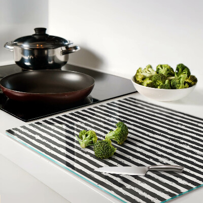 Glass kitchen board Graffiti style stripes