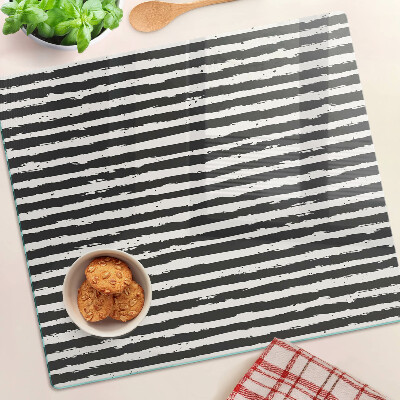 Glass kitchen board Graffiti style stripes