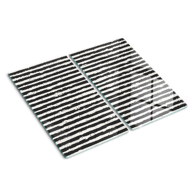 Glass kitchen board Graffiti style stripes