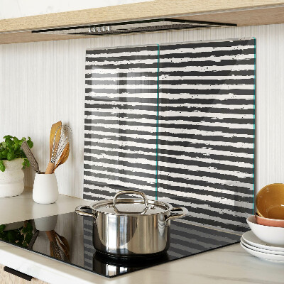 Glass kitchen board Graffiti style stripes