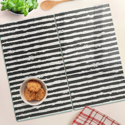 Glass kitchen board Graffiti style stripes