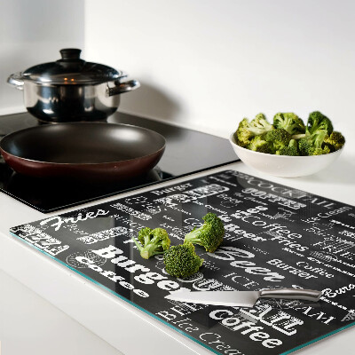Glass kitchen board Food and drinks