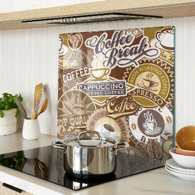 Glass chopping board Coffee and espresso