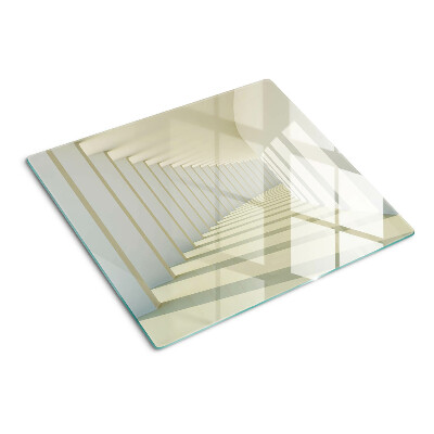 Glass kitchen board Architectural perspective with mirror effect