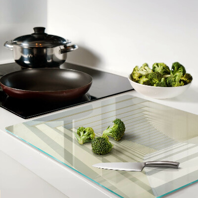 Glass kitchen board Architectural perspective with mirror effect